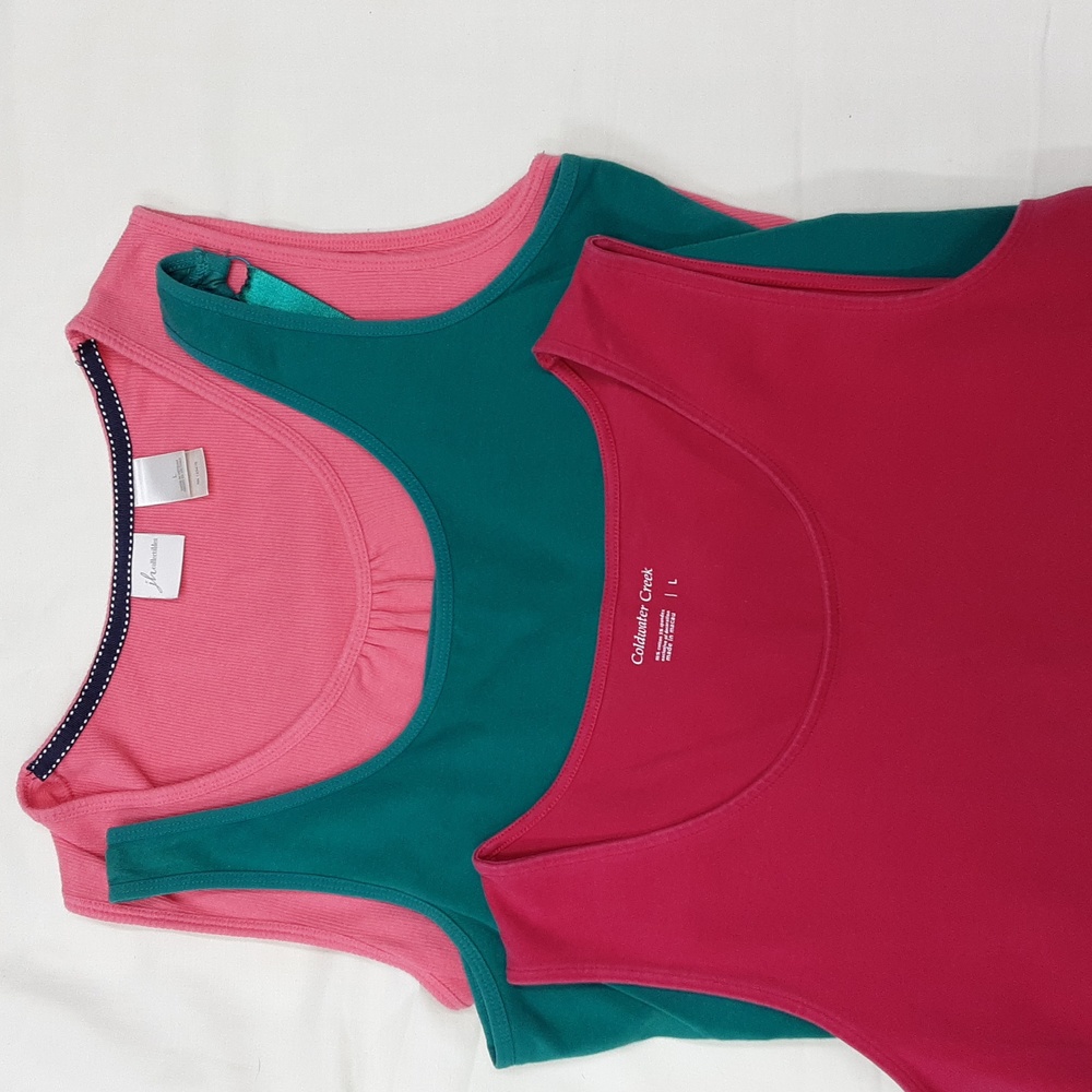 Cold Water Creek and JH Collectibles Lot Sleeveless/Tank Tops Woman's Large